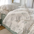 Broken Spring And Autumn Girl Bedding Sheet Quilt Cover Set Of Three Pi-Mart