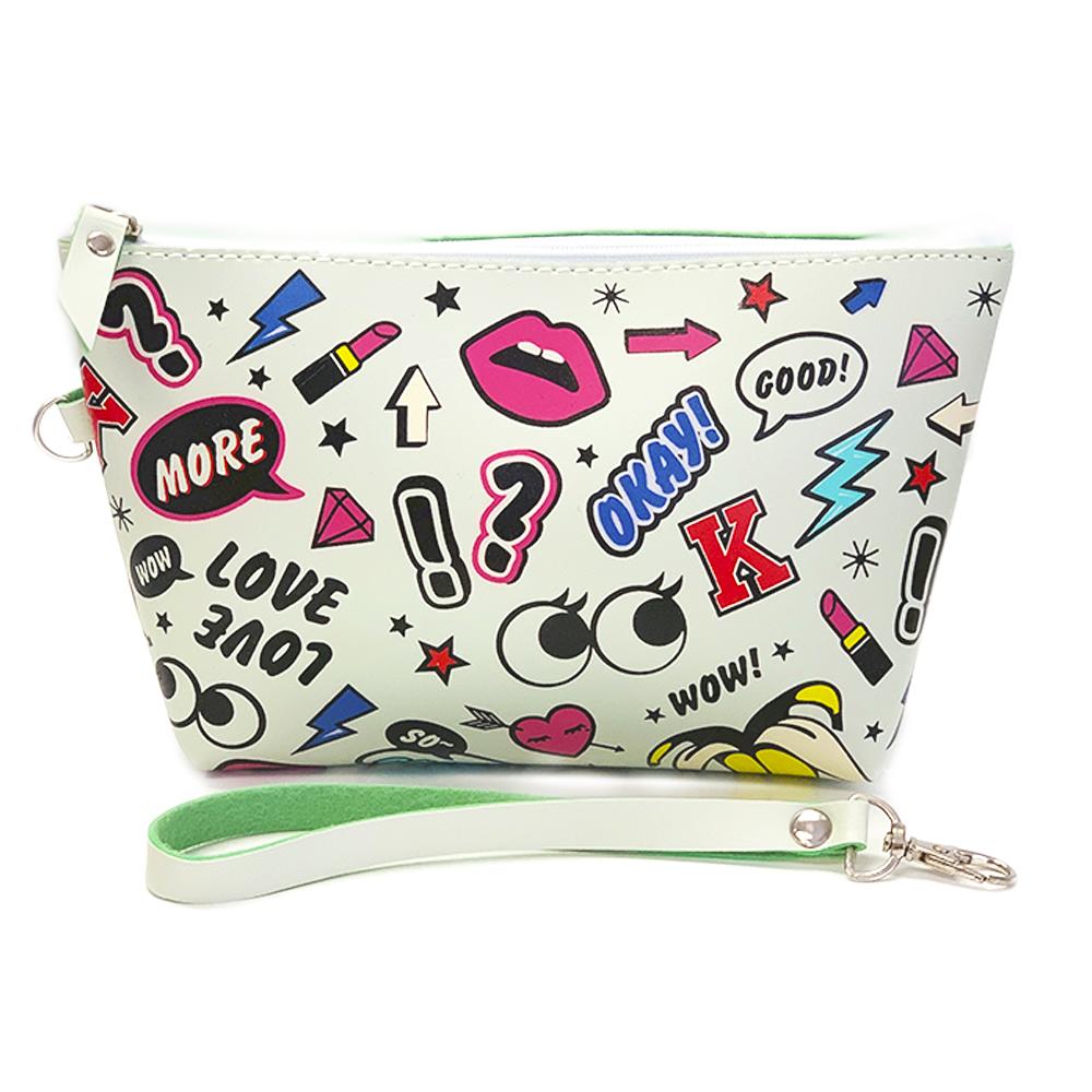 Makeup Bag Rocking In White - SJB-DIAMOND ELITES