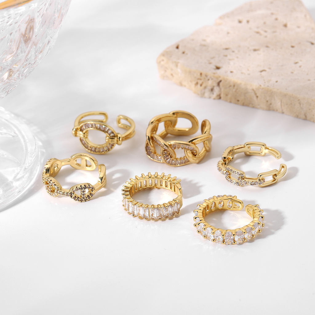 Open Shiny Stone Ring - SJB-DIAMOND ELITES