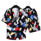 Men's Casual Suit 3D Digital Printing Short Sleeve Shirt Hawaii Suit Lootquake LLC
