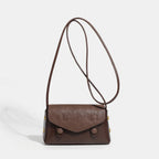 Elegant Coffee Small Square Bag – Versatile Autumn and Winter Messenger Bag for Women