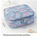 Travel portable large capacity cosmetic bag, printed nylon cosmetic storage bag, cosmetic case, toilet bag, makeup bag organizer, makeup bag with compartments, - SJB-DIAMOND ELITES