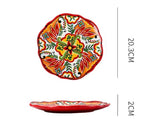 Underglaze Ceramic Tableware Bohemian Household Dishes Pi-Mart