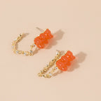 Cute Acrylic Gummy Bear Dangle Earrings Pi-Mart