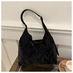 Soft large capacity hobo bag, women's summer work shoulder bag, underarm bag, casual commuter tote bag - SJB-DIAMOND ELITES