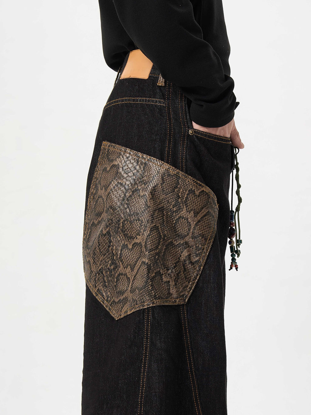Black Jeans With Wide Legs For Men And Women Lootquake LLC