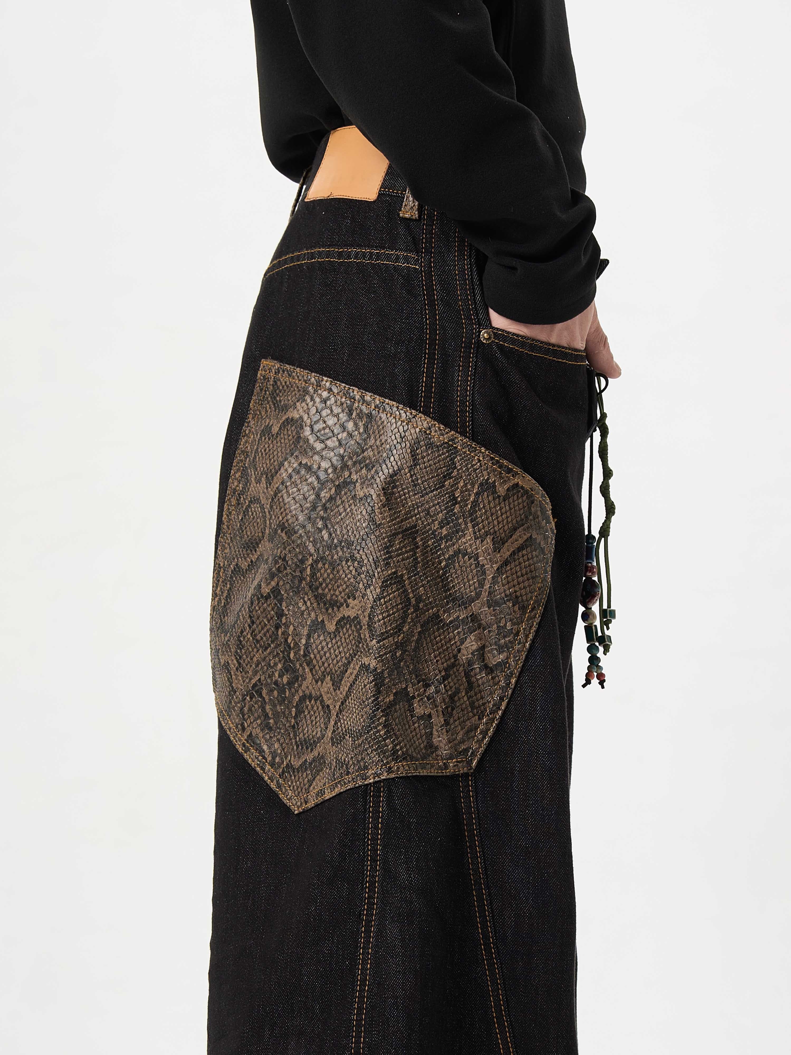 Black Jeans With Wide Legs For Men And Women Lootquake LLC