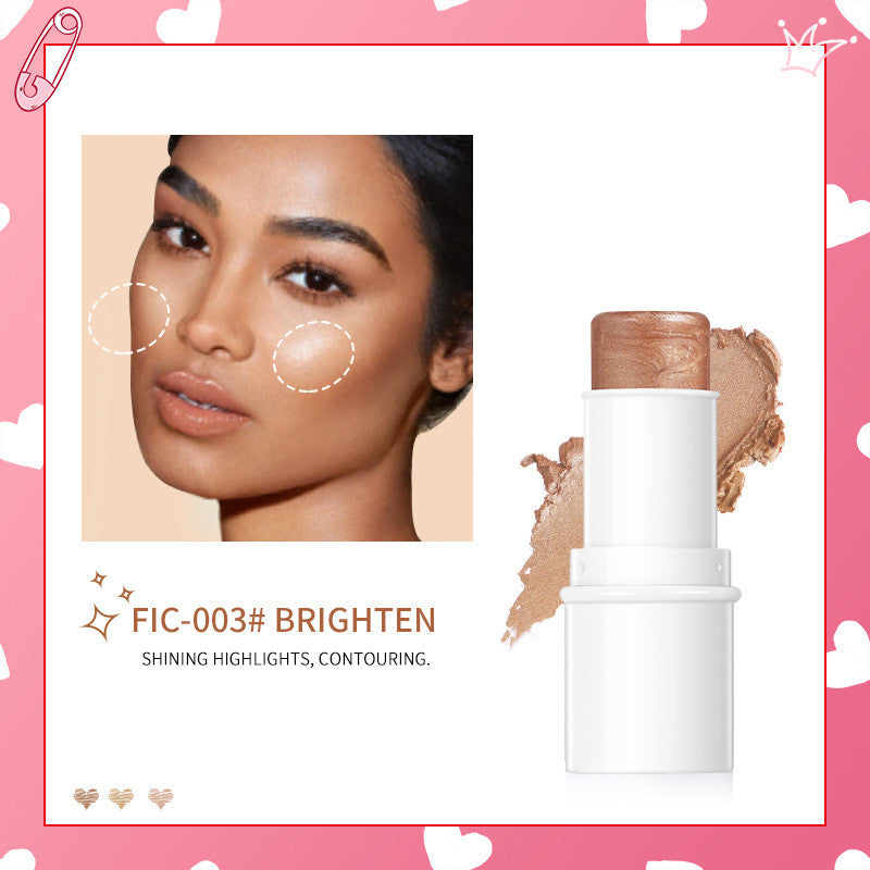 Highlighter Pen Face Concealer Contouring Bronzer Brighten 3D Contour Makeup And 3 In 1 Blush Eyeshadow Lipstick Stick Pi-Mart