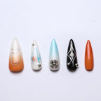 1064 Handmade Nail Wear Nail Art Reusable Press on Nails False Nails