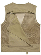 MegaFit Men's Quick-Dry Multi-Pocket Mesh Vest THRIXINE