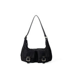 Design multi-pocket lightweight nylon shoulder armpit bag, women's versatile commuter handbag, women hobo bag small