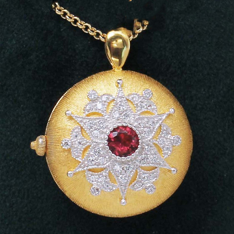 Light Luxury 925 Silver Red Gold Snowflake Photo Clip Pi-Mart