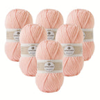 6pcs 4 Layers Hand-woven Crochet Yarn, Soft And Comfortable, 100% Acrylic Yarn, Suitable For DIY Crocheting And Knitting Scarf, Sweater, Shawl, Blanket, 1.76oz/pc