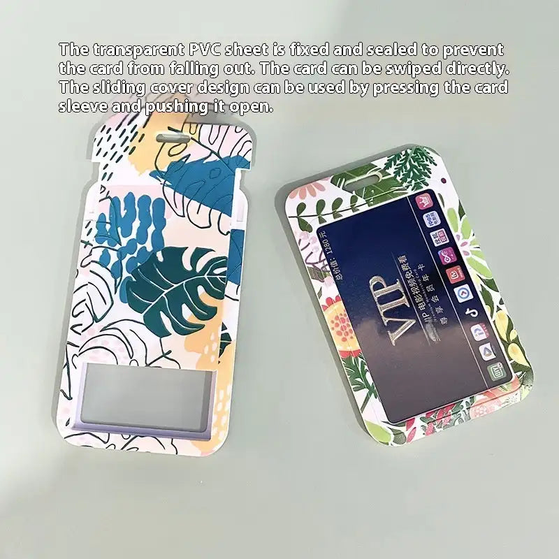 Green Plant Series Simple Fashion Lanyard Card Cover - SJB-DIAMOND ELITES