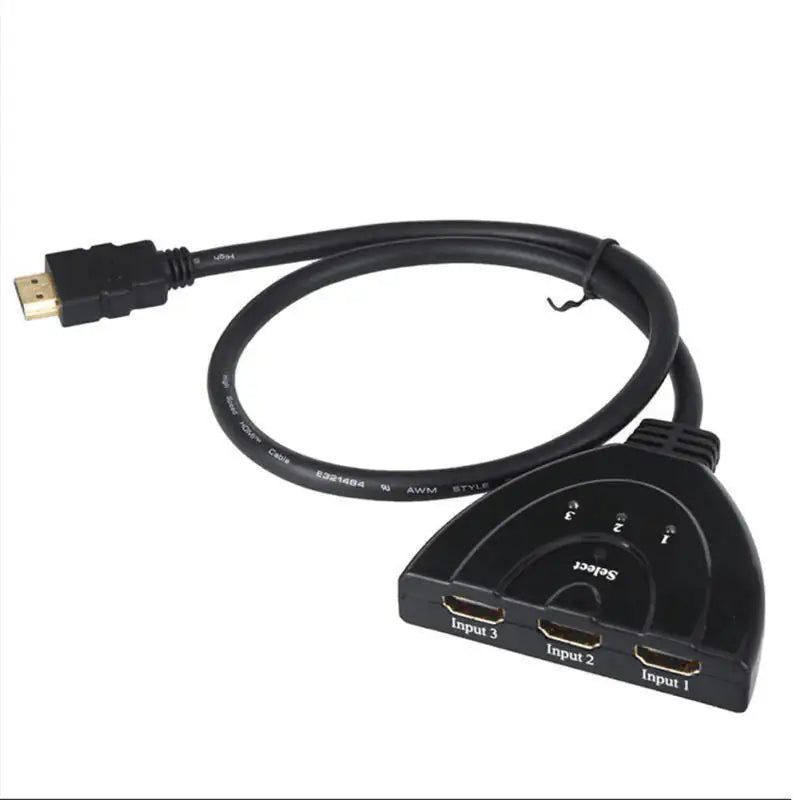 3 Port HDMI Splitter Cable 1080/4K Switch Switcher HUB Adapter for HDTV PS4 Xbox Pi-Mart