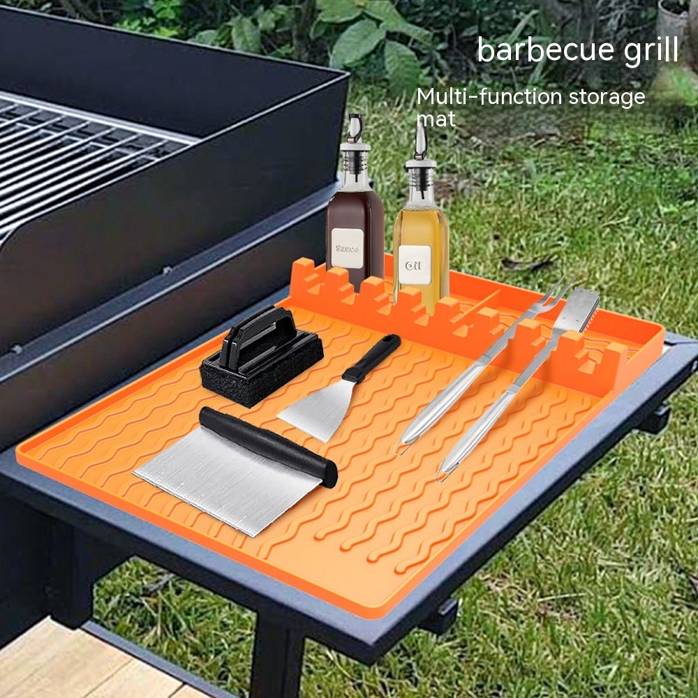 Oven Silicone Baking Tray Dustproof Cleaning Pad Barbecue Protective Pad Kitchen Gadgets Pi-Mart