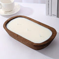A Scented Candle with a Unique And Fresh Aroma, Made from Soy Wax And Presented in a Wooden Boat-Shaped Container. It Is Perfect for Homes, Hotels, And Upscale Restaurants. Widely Used to Create a Romantic And Warm Atmosphere