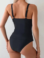 Women's Two-piece Casual Swimsuit P237 Black - SJB-DIAMOND ELITES