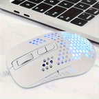 ATTACK SHARK Ultra-Light Wired Gaming Mouse with Honeycomb Design, Breathable Backlighting & USB Optical - Compatible with Windows, Xbox, PS4, Mac, HP, Acer, ATTACK SHARK Lootquake LLC