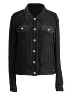 Casual Button-Up Long Sleeve Jacket with Chest Pockets and Relaxed Fit Stevvex