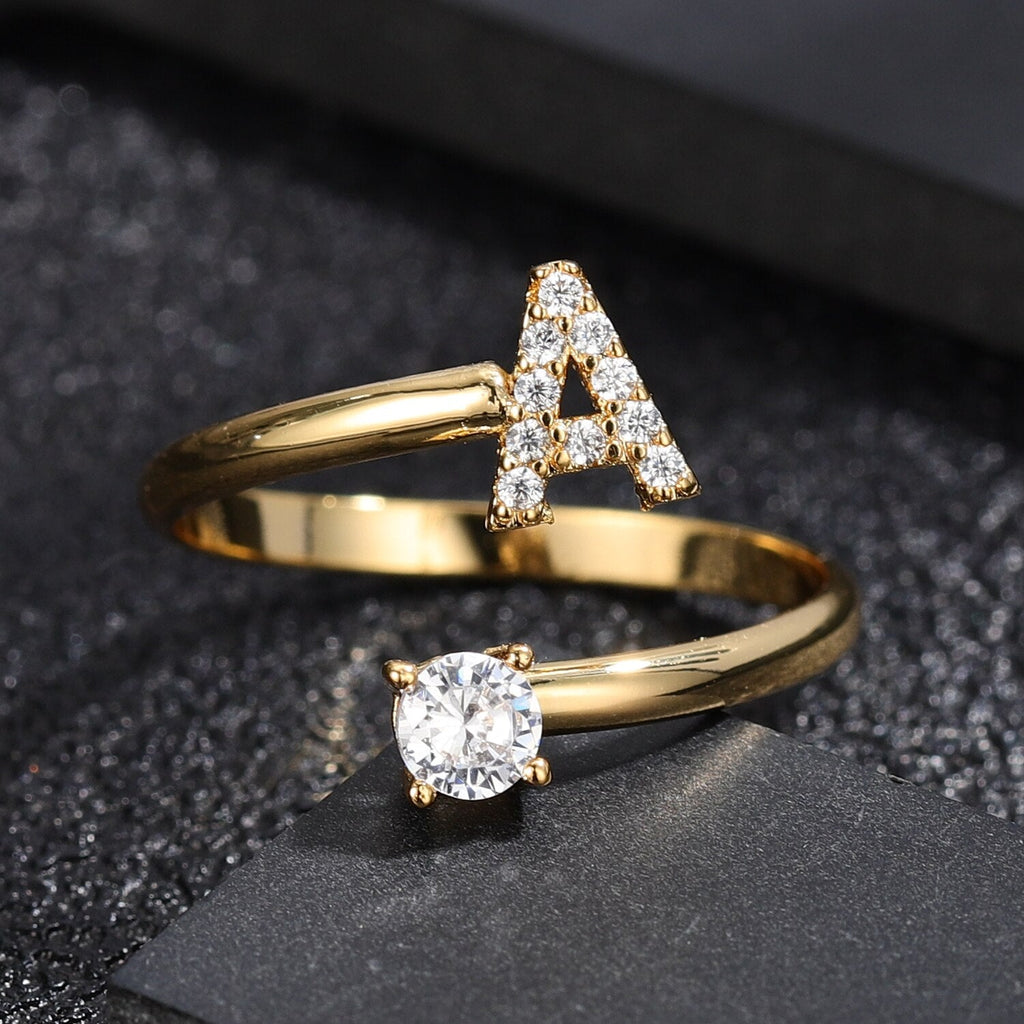 Adjustable Initial Letter Rings Pi-Mart