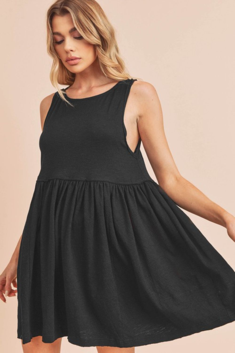 Round Neck Mini Tank Summer Comfortable Dress For Women – Versatile Wardrobe Essential for Effortless Style Stevvex