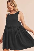 Round Neck Mini Tank Summer Comfortable Dress For Women – Versatile Wardrobe Essential for Effortless Style Stevvex