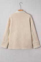 Western Suede Sherpa Lined Jacket THRIXINE