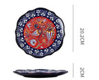 Underglaze Ceramic Tableware Bohemian Household Dishes Pi-Mart