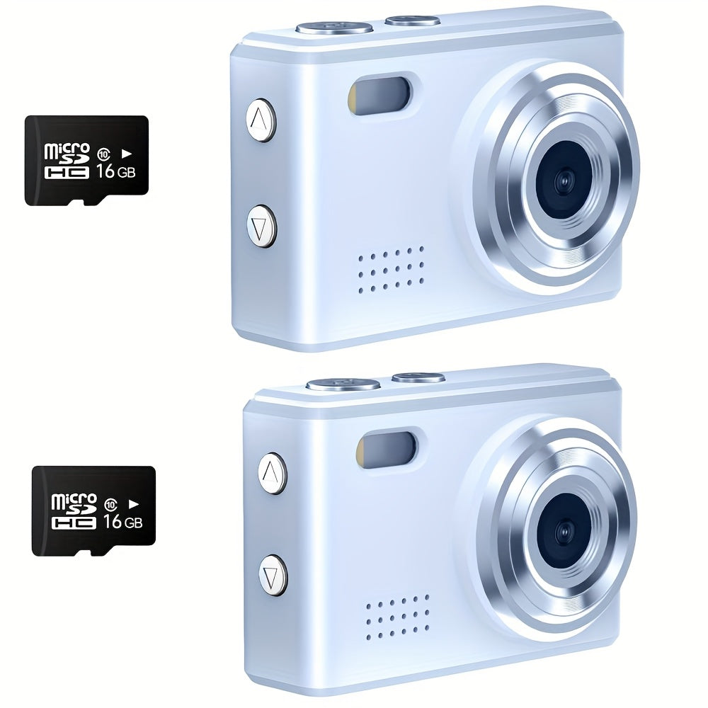 [Autofocus | 16x Zoom] 56MP Autofocus Mini Digital Camera, 16x Zoom | 2.8-inch Screen, 16GB SD Card, Shock-proof | Travel, Vlog, For Adults, Birthday Gifts For Friends And Beginners, Small Keychain Camera Lootquake LLC