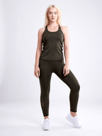JupiterGear High-Waisted Pilates Leggings with Side Pockets & Mesh Pan - SJB-DIAMOND ELITES