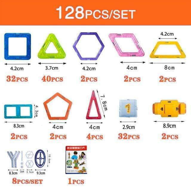 Magnetic Building Blocks DIY Magnets Toys For Kids Designer Construction Set Gifts For Children Toys Pi-Mart