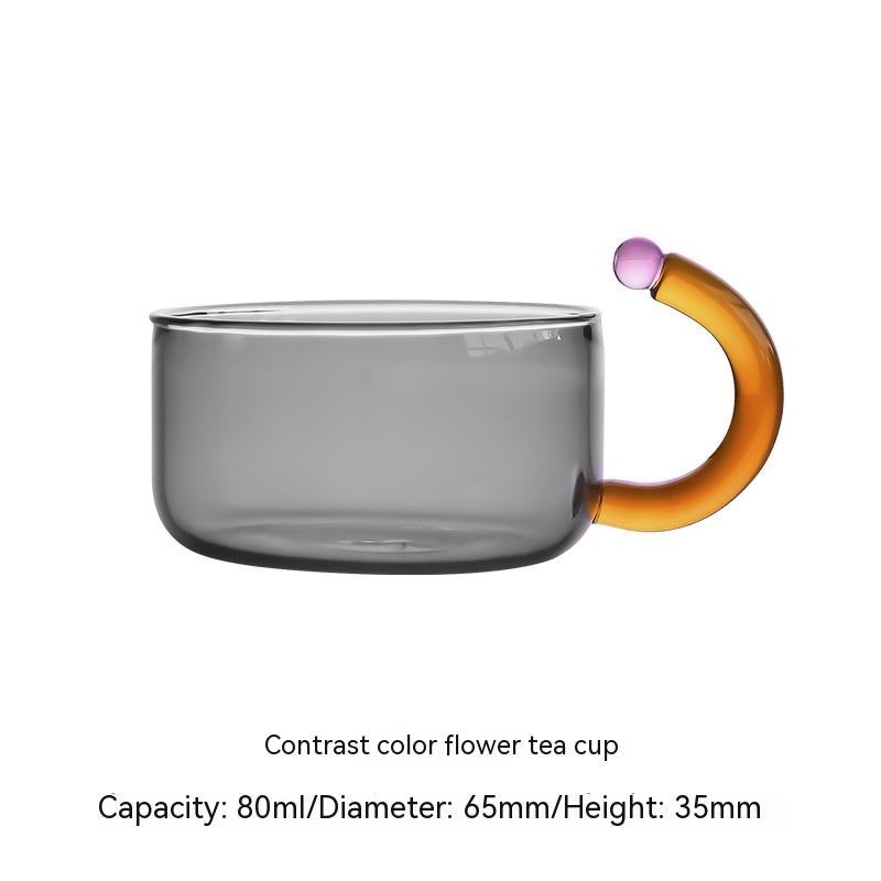 Creative Contrast Color High Temperature Resistant Glass Teapot Pi-Mart