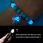 Glow In The Dark Natural Stone Bracelet Pi-Mart