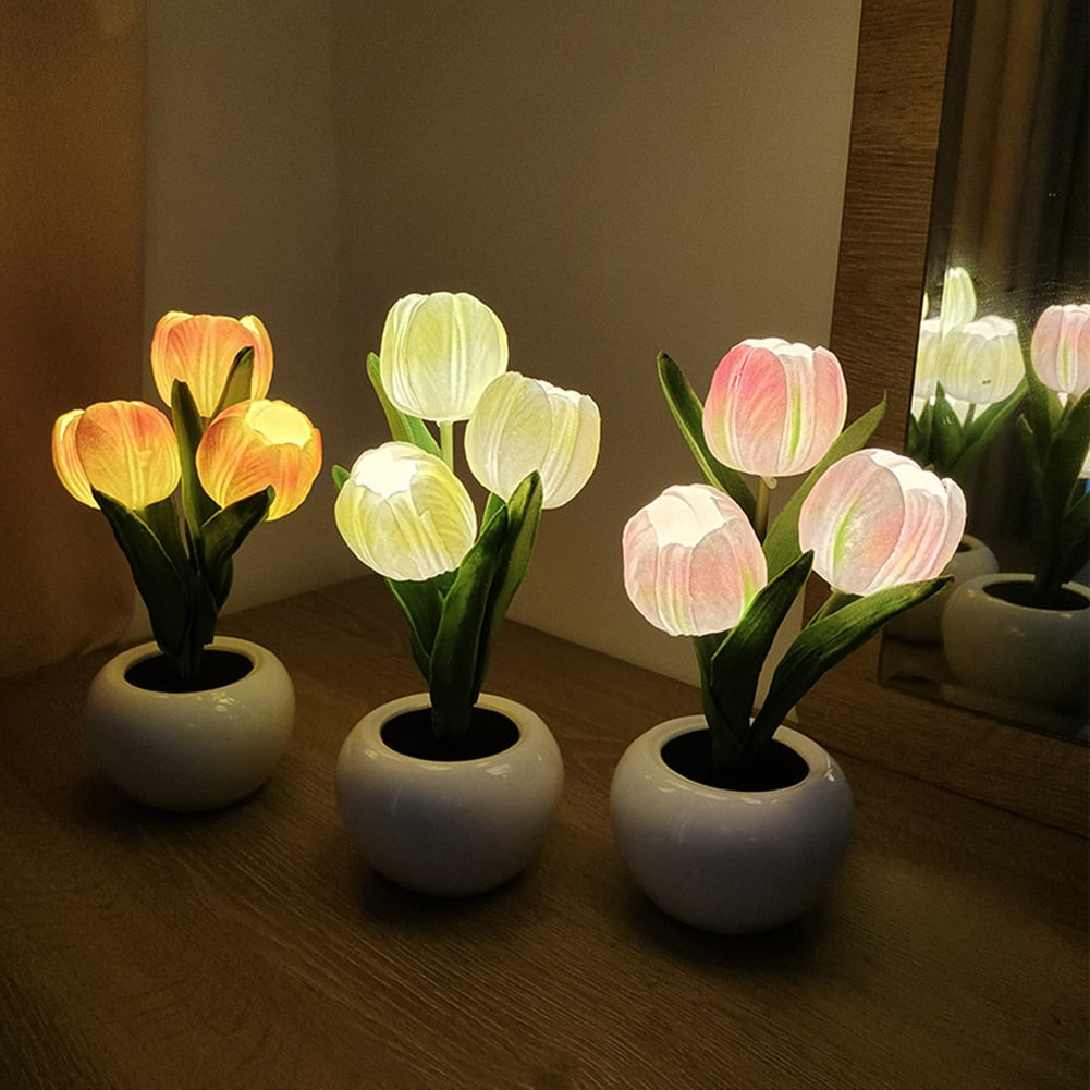 Flowerpot Potted Table Lamp - SJB-DIAMOND ELITES