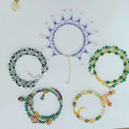 Handcrafted Crystal Floral Bracelet | Sparkling Statement Jewelry | Elegant Art-Inspired Accessory for Women (MAC348)