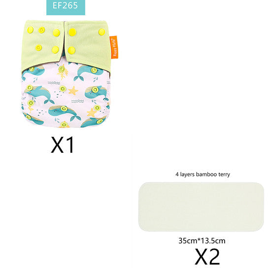 Bamboo charcoal deodorant cloth diapers