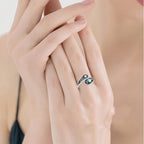 Moon Star Pattern Fashionable Women's Ring Pi-Mart