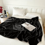 1pc Fleece Flannel Throw Blanket Super Soft Comfy And Cozy Luxury Solid Color Bed Blanket For Couch Portable Travel Blanket Cover Blanket Lootquake LLC