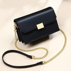 Genuine leather shoulder chain bag crossbody bag all-match small square bag - SJB-DIAMOND ELITES