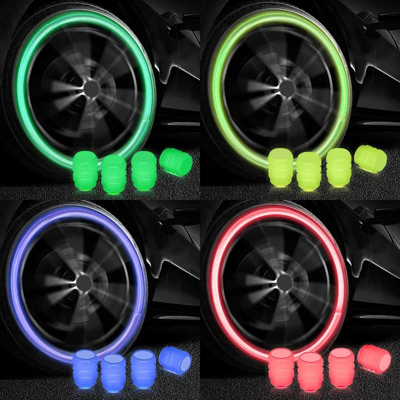 Fluorescent Night Glowing Valve Caps - SJB-DIAMOND ELITES