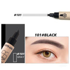 Double-headed Four-fork Eyebrow Pencil Eyeliner Double-headed Pi-Mart