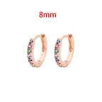 Stainless Steel Minimalist Huggie Hoop Earrings Pi-Mart