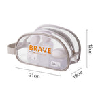 Waterproof beach bag, wet and dry separation fitness bag, toiletry bag, storage goggles, swimsuit swimming bag, Transparent Cosmetic Bag, - SJB-DIAMOND ELITES