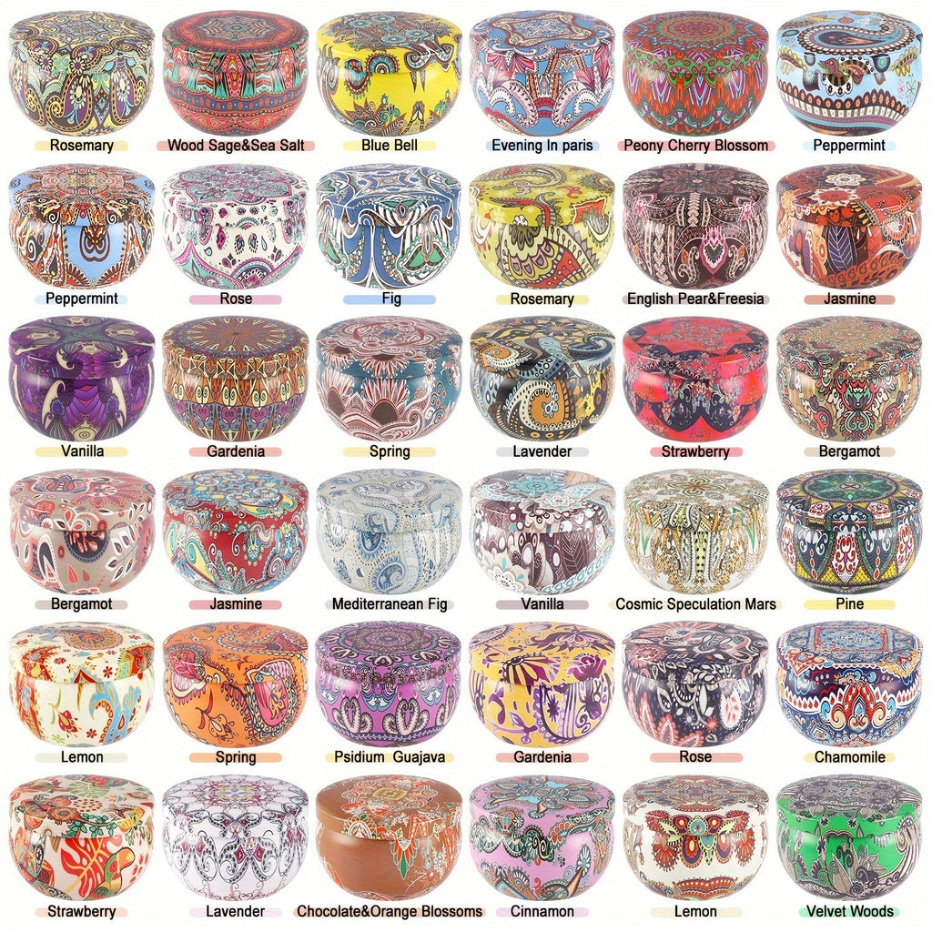 36 packs of 2.5oz Ham scented candles, Premium soy wax scented candle gift set, perfect for family, meditation, yoga, anniversaries, pools, Shabbat, weddings, churches, seasonal celebrations and emergencies, but also perfect