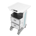 Mobile Medical Trolley Cart Enlarged Tabletop Double Drawer Multifunctional Medical Cart for Beauty Salon Clinic - SJB-DIAMOND ELITES
