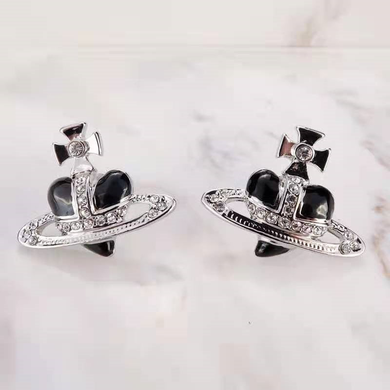 Saturn Stud Earrings and Necklace Pi-Mart