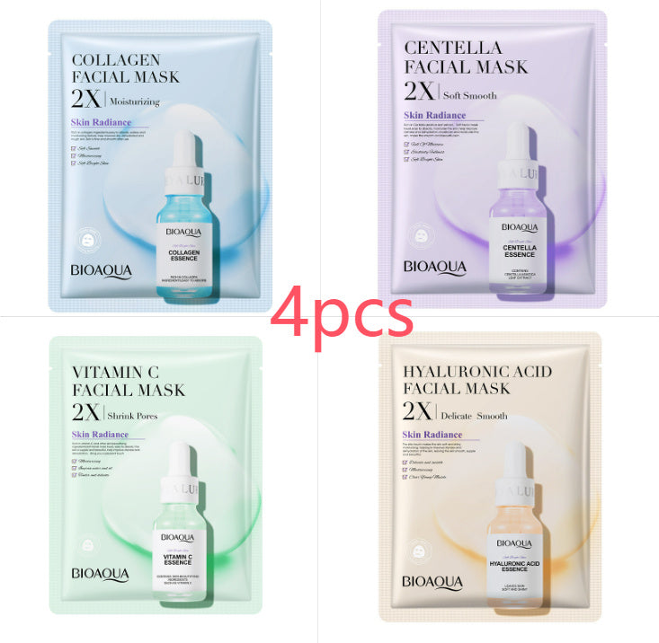 Collagen Face Mask Moisturizing Firming Face Sheet Mask Hyaluronic Acid Facial Masks Beauty Skin Care Gel Skin Care Lootquake LLC