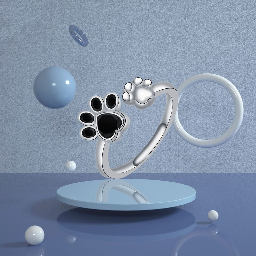 Women's Adjustable Creative Cute Kitten's Paw Ring Pi-Mart