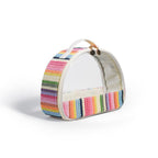 Straw transparent PVC semicircular cosmetic bag, waterproof woven toiletries bag, travel storage bag, makeup bags small,Transparent Cosmetic Bag, - SJB-DIAMOND ELITES